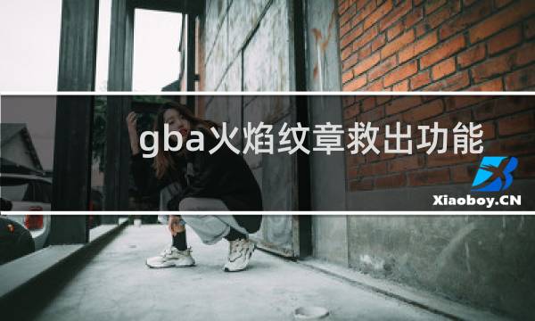 gba火焰纹章救出功能