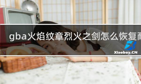 gba火焰纹章烈火之剑怎么恢复耐久