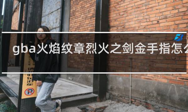 gba火焰纹章烈火之剑金手指怎么用