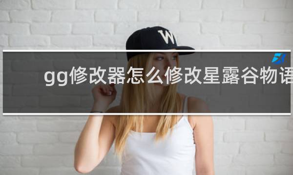 gg修改器怎么修改星露谷物语