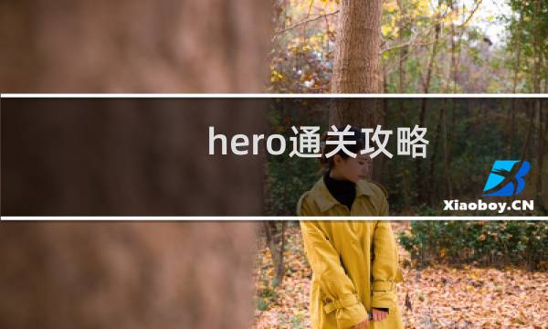 hero通关攻略