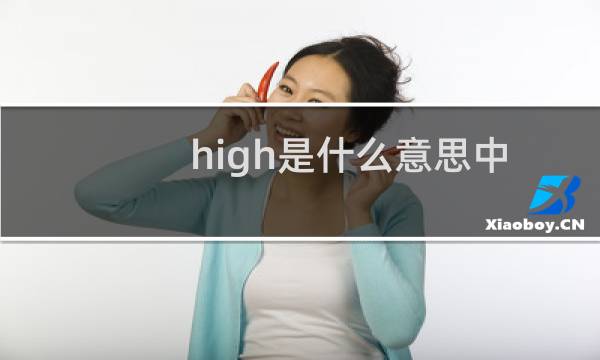 high是什么意思中文翻译（high是什么意思）图片