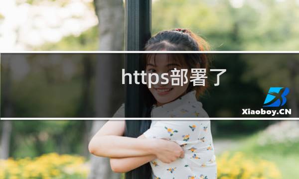 https部署了,打开之后说此证书不安全