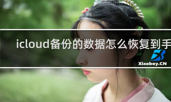 icloud备份的数据怎么恢复到手机