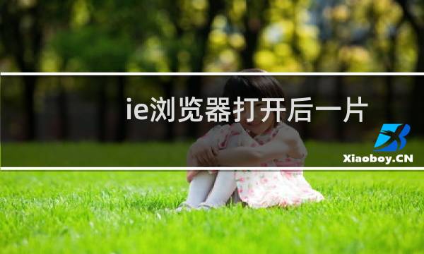 ie浏览器打开后一片空白处理方法