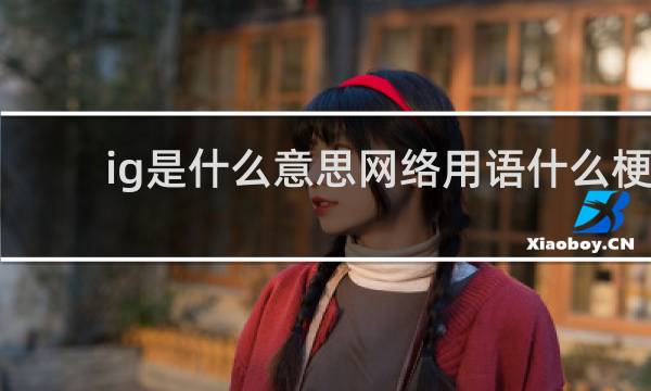 ig是什么意思网络用语什么梗