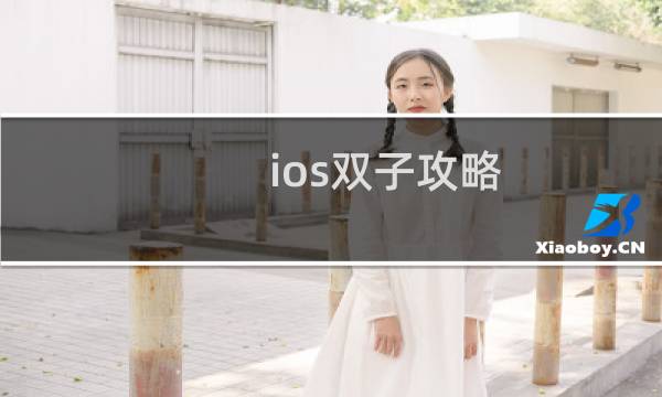 ios双子攻略