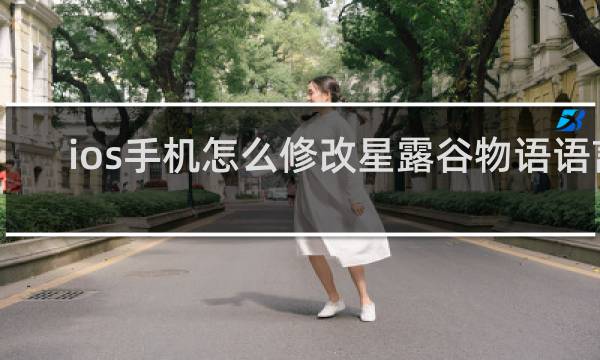 ios手机怎么修改星露谷物语语言