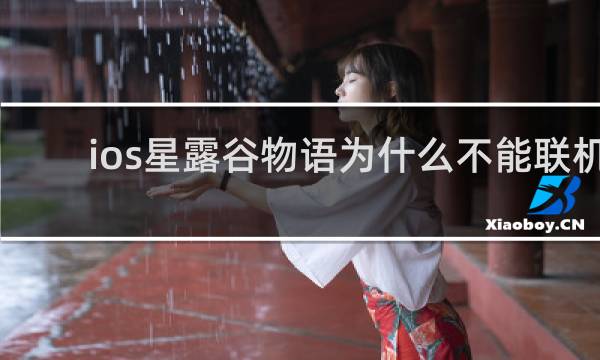 ios星露谷物语为什么不能联机