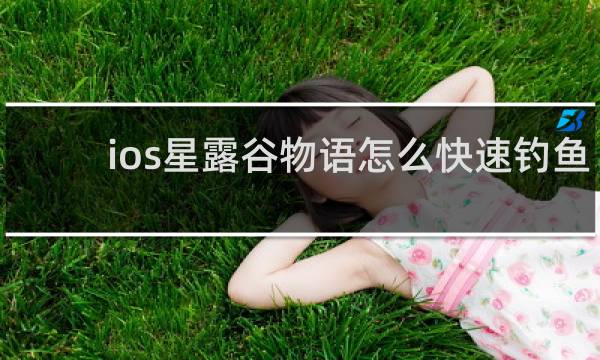 ios星露谷物语怎么快速钓鱼