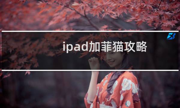 ipad加菲猫攻略