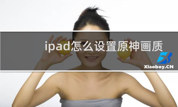 ipad怎么设置原神画质