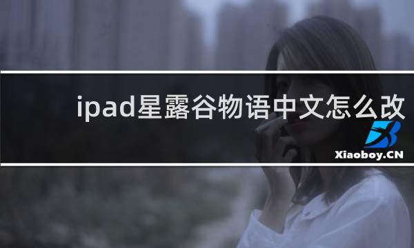 ipad星露谷物语中文怎么改