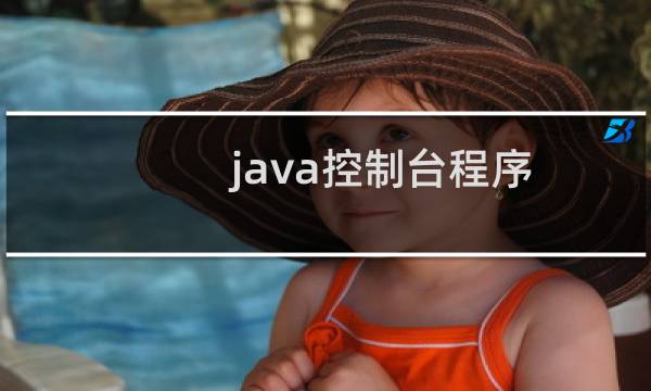 java控制台程序