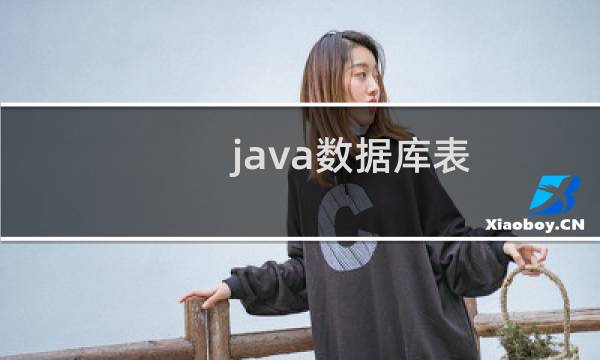 java数据库表