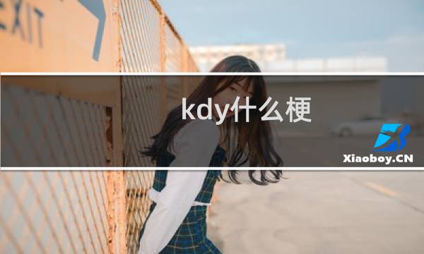 kdy什么梗