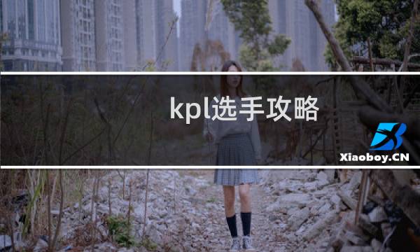 kpl选手攻略