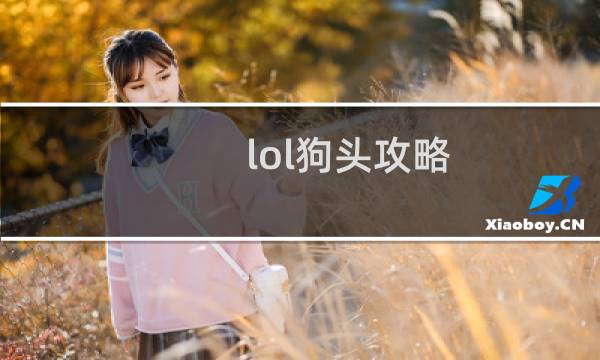 lol狗头攻略
