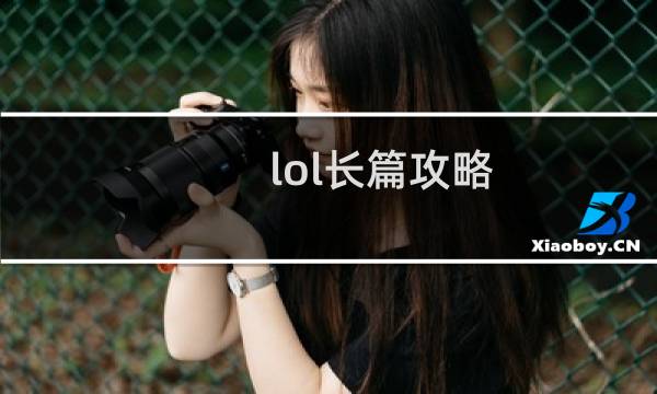 lol长篇攻略