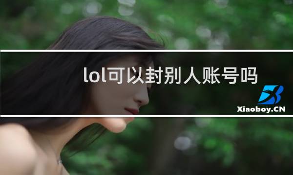 lol可以封别人账号吗图片