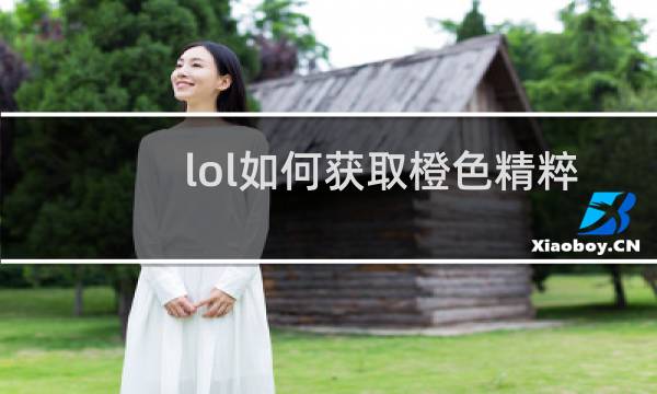 lol如何获取橙色精粹图片