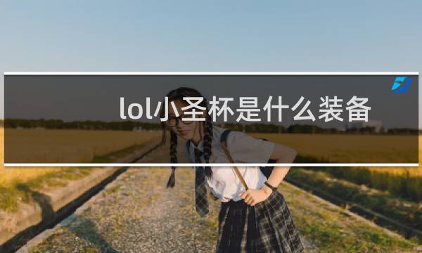 lol小圣杯是什么装备图片