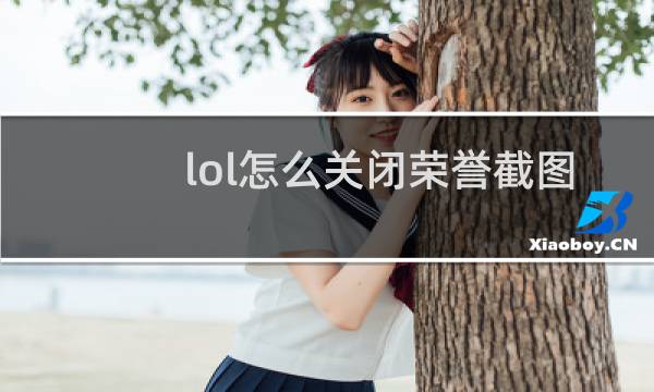 lol怎么关闭荣誉截图图片
