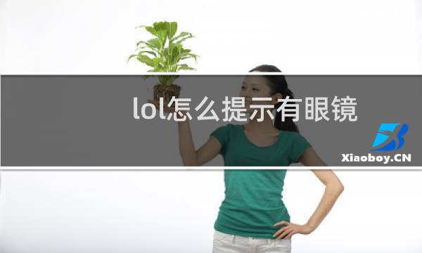 lol怎么提示有眼镜图片