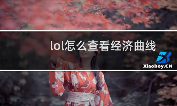 lol怎么查看经济曲线图片