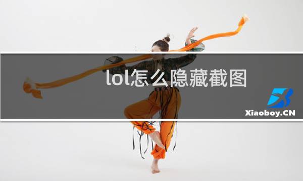 lol怎么隐藏截图