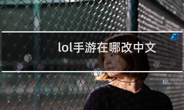 lol手游在哪改中文图片