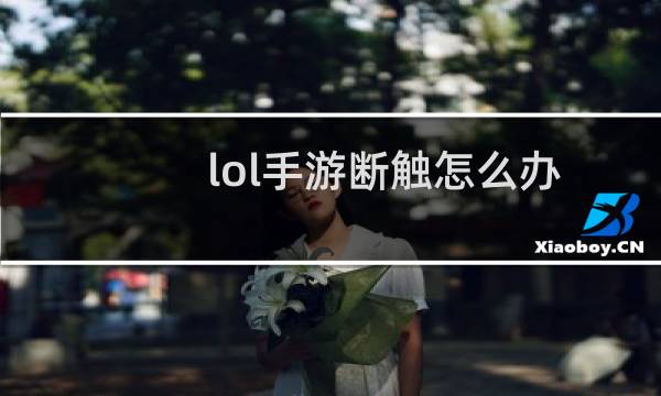 lol手游断触怎么办图片