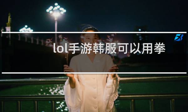 lol手游韩服可以用拳头账号登陆吗图片