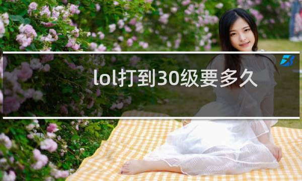 lol打到30级要多久2018图片