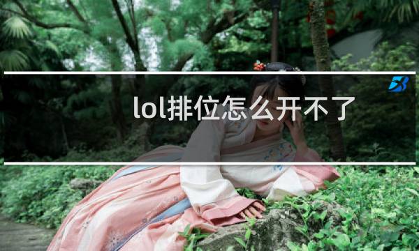 lol排位怎么开不了图片