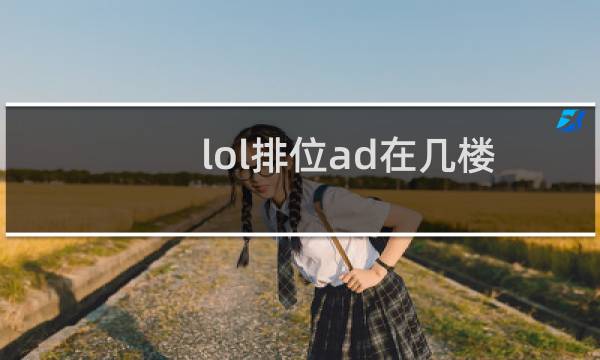 lol排位ad在几楼图片