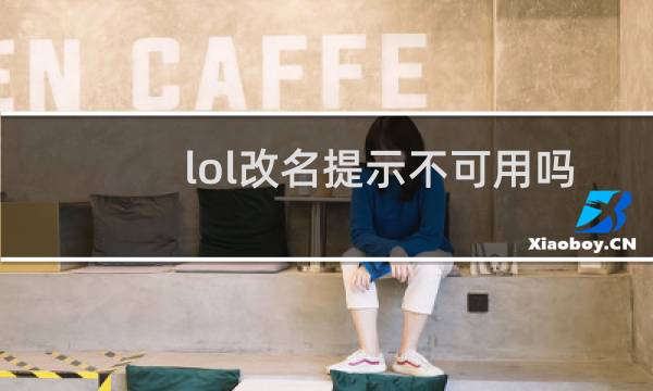 lol改名提示不可用吗图片