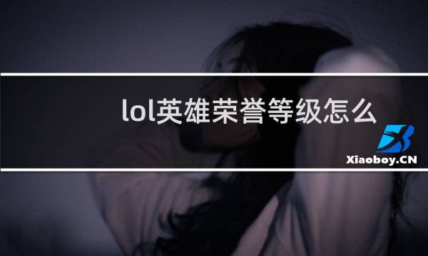 lol英雄荣誉等级怎么升级图片