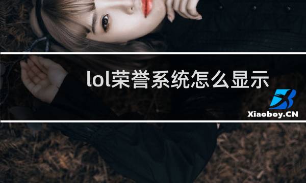 lol荣誉系统怎么显示出来图片