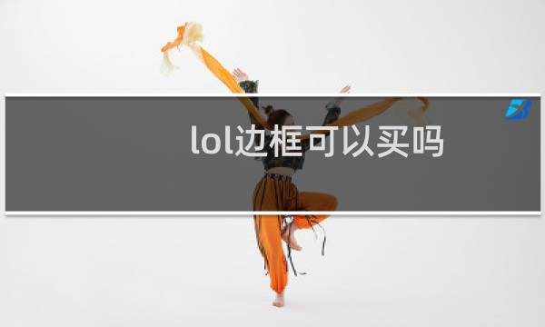 lol边框可以买吗图片