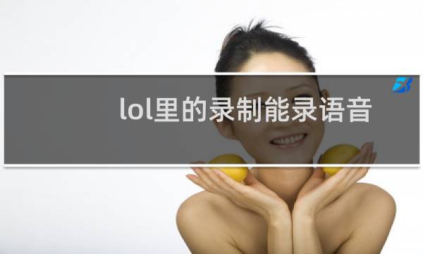 lol里的录制能录语音吗图片