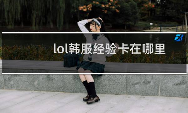 lol韩服经验卡在哪里买图片
