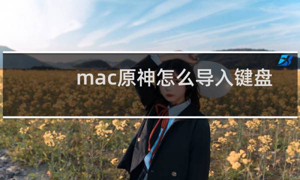 mac原神怎么导入键盘