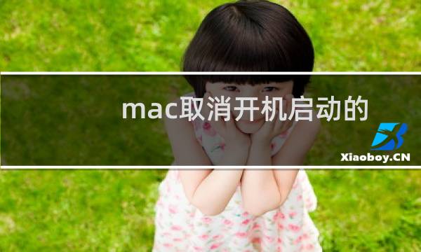 mac取消开机启动的步骤(图)