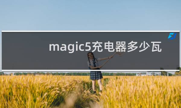 magic5充电器多少瓦