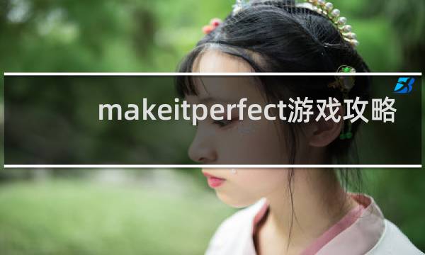 makeitperfect游戏攻略