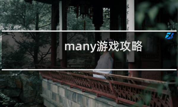 many游戏攻略