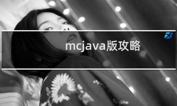 mcjava版攻略