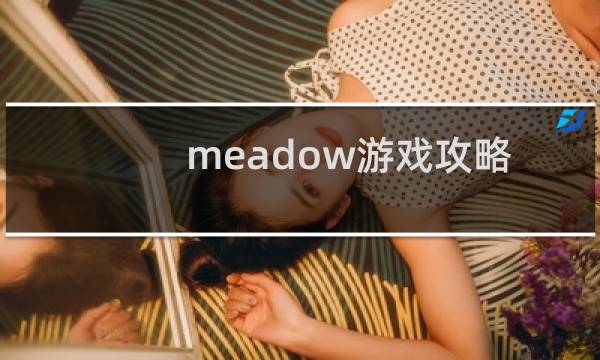 meadow游戏攻略