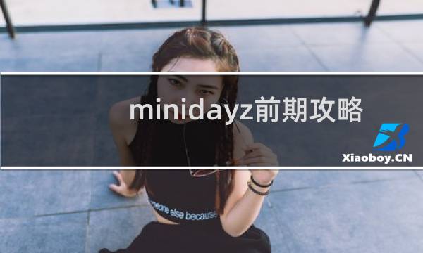 minidayz前期攻略
